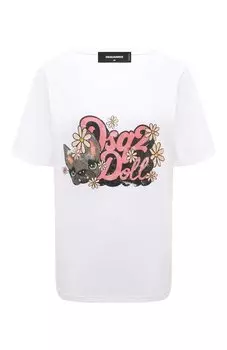 Хлопковая футболка Dsquared2