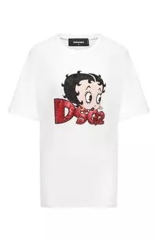 Хлопковая футболка Dsquared2