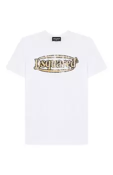 Хлопковая футболка Dsquared2