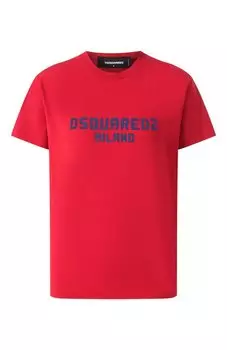 Хлопковая футболка Dsquared2