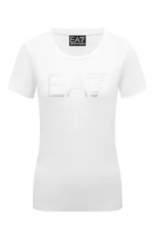 Хлопковая футболка EA7