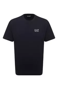 Хлопковая футболка EA7
