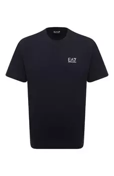 Хлопковая футболка EA7