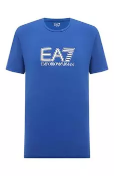Хлопковая футболка EA7