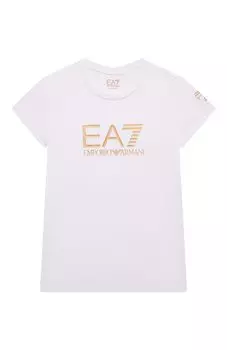 Хлопковая футболка EA7