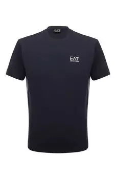 Хлопковая футболка EA7