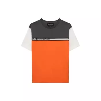 Хлопковая футболка Emporio Armani