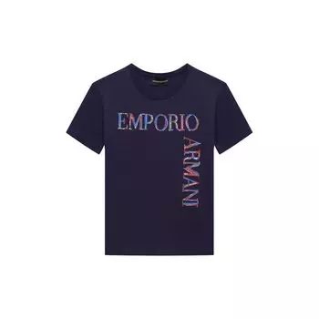 Хлопковая футболка Emporio Armani