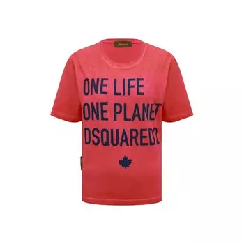 Хлопковая футболка Dsquared2