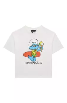 Хлопковая футболка Emporio Armani