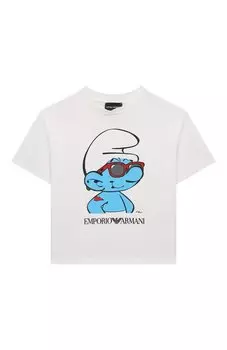 Хлопковая футболка Emporio Armani