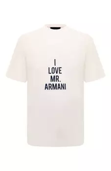 Хлопковая футболка Emporio Armani