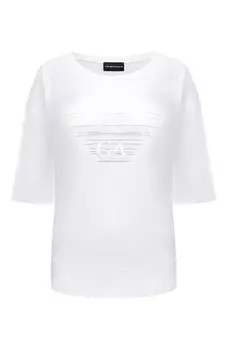 Хлопковая футболка Emporio Armani