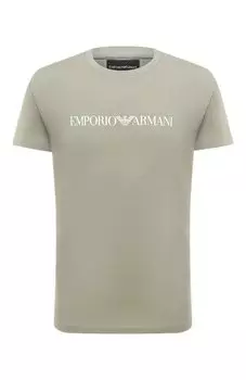 Хлопковая футболка Emporio Armani
