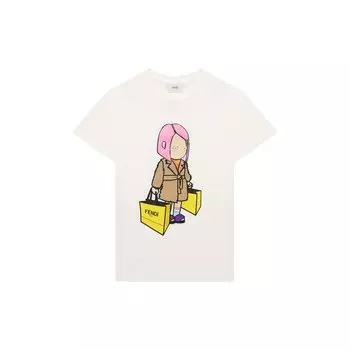 Хлопковая футболка Fendi