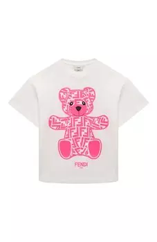 Хлопковая футболка Fendi