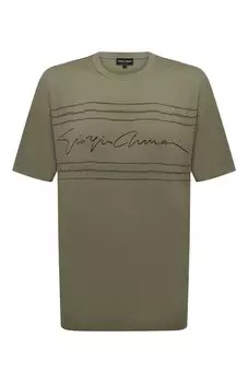 Хлопковая футболка Giorgio Armani