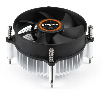 Кулер Exegate EK-11508-PWM EX286141RUS LGA775/1150/1151/1155/1156 (Al, 90mm fan, 1200-2600rpm, 48CFM, 17-23.5dBA, 4 pin, TDP 75W) Retail color box