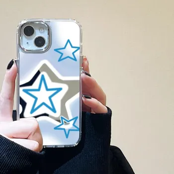 Чехлы для мобильных телефонов iPhone 11 13 XR 15 Pro Max 12 14 Pro Max Чехол iPhone 16 XS Max Зеркальный защитный чехол Зеркальный Изысканный мультяшный водонепроницаемый iPhone 11 Pro Max серебряный песка