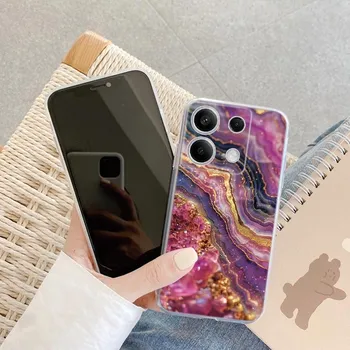 Чехол с мраморным узором для iPhone Samsung A55 M34 S24 Xiaomi Redmi 13 Pro 14C Huawei Honor 200, противоударный бампер для телефона TPU, устойчивый к царапинам, прозрачная задняя крышка Samsung Galaxy S20 FE