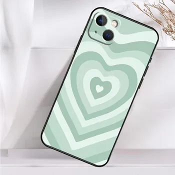 Colorful Heart Circle Love Phone Case For iPhone 16 15 14 13 12 11 Pro Max Mini X XR XS Max 7 8 Plus Back Cover iPhone 14