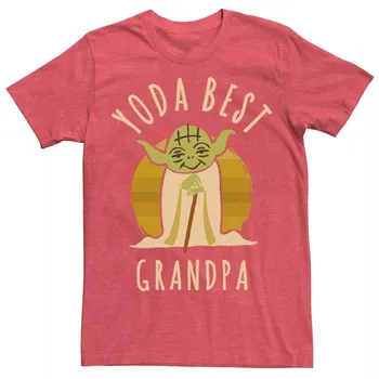 Мужская футболка Yoda Best Grandpa с рисунком Йоды Star Wars