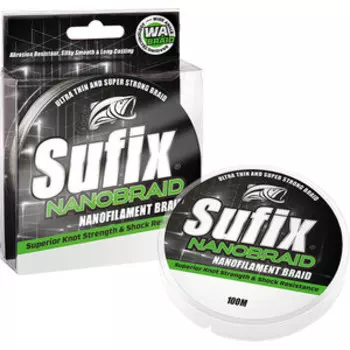 Леска плетеная SUFIX Nano Braid зеленый камуфляж 100 м 0.04 мм 2,8 кг