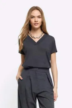 Мультипак смарт-футболка с v-образным вырезом River Island, белый