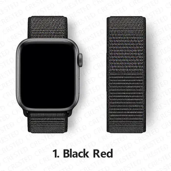 Нейлоновый ремешок для Apple, ремешок для часов 44 мм, 40 мм, 42 мм, 38 мм, браслет для умных часов, ремень, спортивный браслет-петля, iWatch series 3, 4, 5, 6, se, ремешок 38mm-40mm