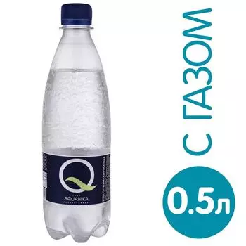 Вода Aquanika минеральная газированная 500мл
