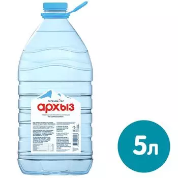 Вода Архыз Легенда Гор минеральная негазированная 5л