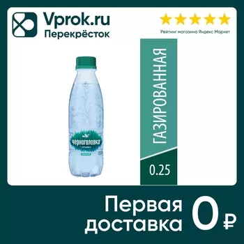 Вода Черноголовка питьевая газированная 250мл