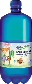Вода Fleur Alpine детская природная родниковая негазированная с 0 месяцев 1л