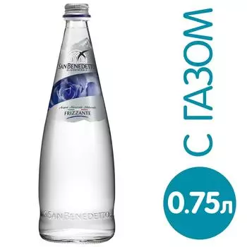 Вода San Benedetto минеральная газированная 750мл