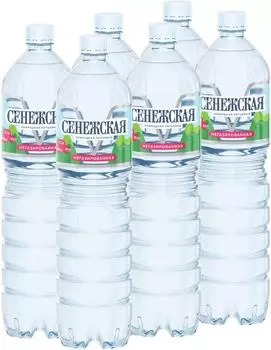Вода Сенежская Premium минеральная негазированная 1.5л (упаковка 6 шт.)