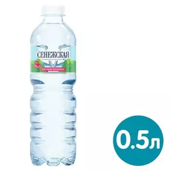 Вода Сенежская питьевая негазированная 500млс доставкой!