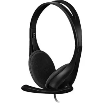 Наушники с микрофоном A4Tech HU-9 черный 1.8м накладные USB оголовье (HU-9 (BLACK)) (HU-9 (BLACK))
