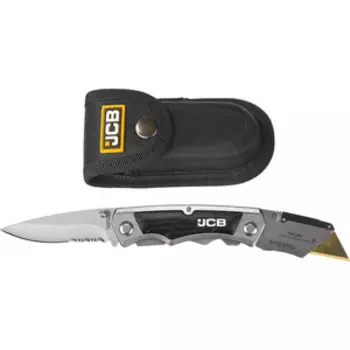 Нож JCB складной трапецевидное лезвие, тип ''А24'' 5шт (JLC003)