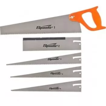 Ножовка SPARTA 350 мм 5 сменных полотен (231255)