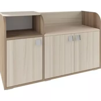 Обувница Атлант Ивушка 5 ясень шимо темный, ясень шимо светлый, Nice Beige - бежевый
