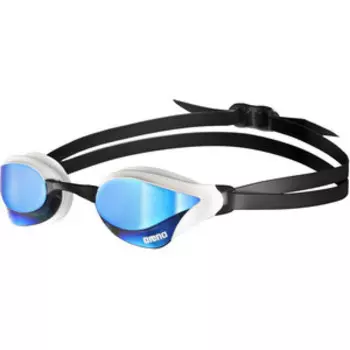 Очки для плавания Arena Cobra Core Swipe MR, 003251710, зеркальные линзы, бело-черная оправа