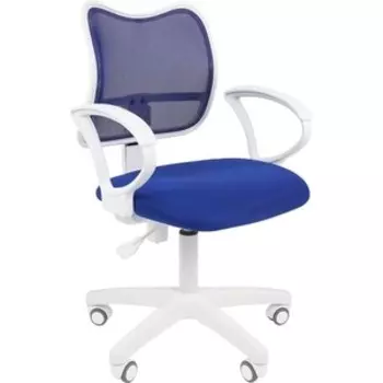 Офисное кресло Chairman 450 LT белый пластик TW-10/TW-05 синий