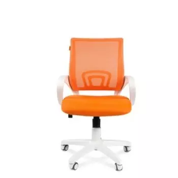 Офисное кресло Chairman 696 белый пластик TW-16/TW-66 оранжевый