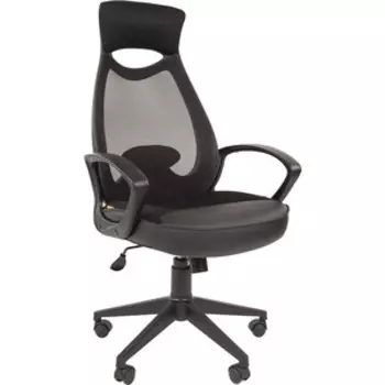 Офисное кресло Chairman 840 черный пластик TW-01 черный