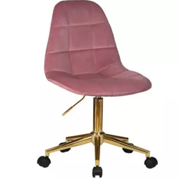 Офисное кресло для персонала Dobrin DIANA LM-9800-Gold розовый велюр (MJ9-32)