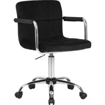 Офисное кресло для персонала Dobrin TERRY LM-9400 черный велюр (MJ9-101)