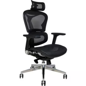 Офисное кресло NORDEN Hero black YS-0810H-T(E+E) черный пластик / черная сетка