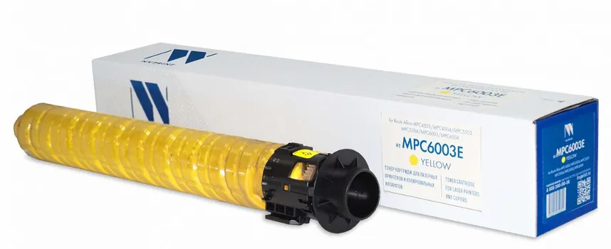 Картридж NVP NV-MPC6003EY для Ricoh Aficio-MPC4503/MPC4504/MPC5503/MPC5504/MPC6003/MPC6004 (22500k), yellow