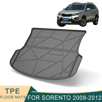 Нескользящие коврики из ТПЭ для багажника Kia Sorento 2009-2014 22-23