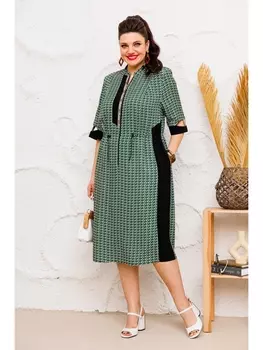 Платье 1-2637 зелёный